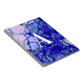 Name | Monogram Abstrakt Blue Notizblock (Rechte Seite)