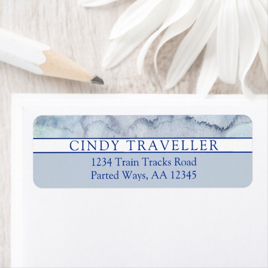 Name | Monogram Blue Watercolor (Insitu)