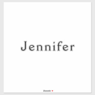 Name Monogram Graduation Party Wedding Bridesmaid Aufkleber