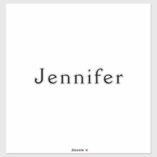 Name Monogram Graduation Party Wedding Bridesmaid Aufkleber (Blatt)