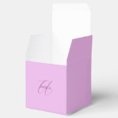 Name Monogram Initial Letter Orchid & Lilac Geschenkschachtel (Geöffnet)