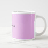 Name Monogram Initial Letter Orchid & Lilac Jumbo-Tasse (Rechts)