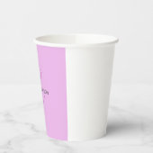 Name Monogram Initial Letter Orchid & Lilac Pappbecher (Links)