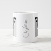 Name & Monogram JumboCup | personalisiert Jumbo-Tasse (Vorderseite)