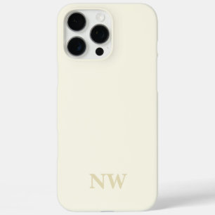 Name Monogram Klassiker minimalistisch iPhone 16 Pro Max Hülle