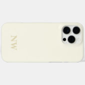 Name Monogram Klassiker minimalistisch Case-Mate iPhone Hülle (Rückseite (Horizontal))