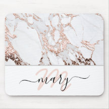 Name Monogram Marbor Rose Rosa Abstrakt
