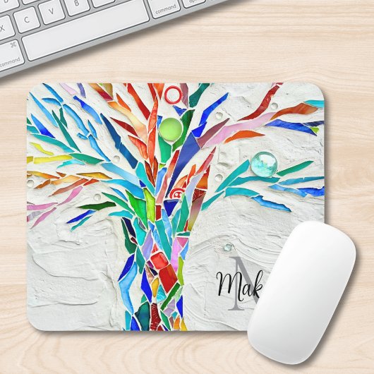 Name Monogram Mosaik Mousepad