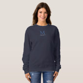 Name Monogram Navy Blue Clothing Sweatshirt (Vorne ganz)