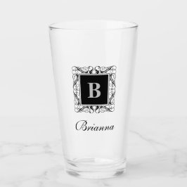 Name Monogram Regal Style Glass (Version 2) Glas