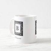 Name Monogram Regal Style Tasse (Vorderseite Links)