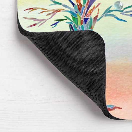 Name Monogram Rustic Tree Mousepad (Ecke)