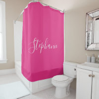 Name Monogram White Pink Custom Girl Colorful