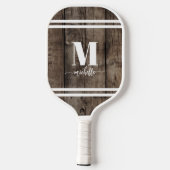 Name Monogramm Benutzerdefiniert Pickleball Schläger (Rückseite)