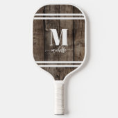 Name Monogramm Benutzerdefiniert Pickleball Schläger (Vorderseite)