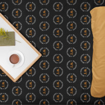 Name (Monogramm des Kreises) Stempelallover Schwar