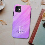 Name Monogramm Lila Case-Mate iPhone Hülle<br><div class="desc">Dieses stilvolle iPhone Gehäuse ist mit einem Aquarellspüldesign in lila Farbtönen dekoriert. Einfach anpassbar mit Ihrem Namen und Monogramm. Verwenden Sie die Option Weitere anpassen,  um die Textgröße,  den Stil oder die Farbe zu ändern,  wenn Sie möchten.</div>