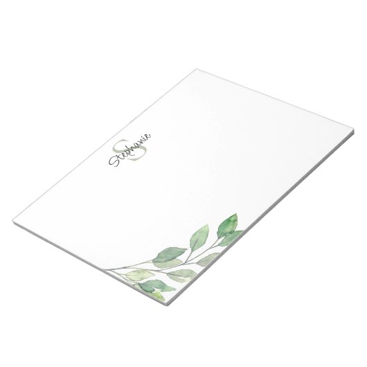 Name Monogramm Notizblock (angewinkelt)