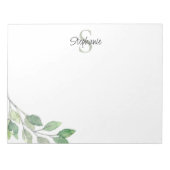 Name Monogramm Notizblock (Vorderseite)