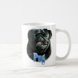 Name Mops (schwarz) Kaffeetasse