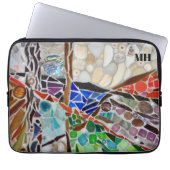 Name Mosaik Laptopschutzhülle (Vorderseite)