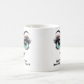 Name Motivation Grace, Fabulous Eyes Funny Face Kaffeetasse (Mittel)