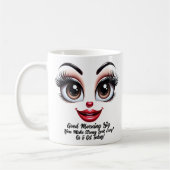 Name Motivation Lily Fabelhafte Augen Lustiges Ges Kaffeetasse (Links)