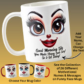 Name Motivation Lily Fabulous Eyes Funny Face Kaffeetasse