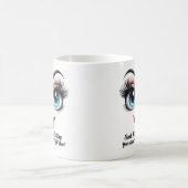 Name Motivation Schicksal, Fabelhafte Augen Lustig Kaffeetasse (Mittel)