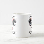 Name Motivation Veronica Fabulous Eyes Funny Face Kaffeetasse (Mittel)