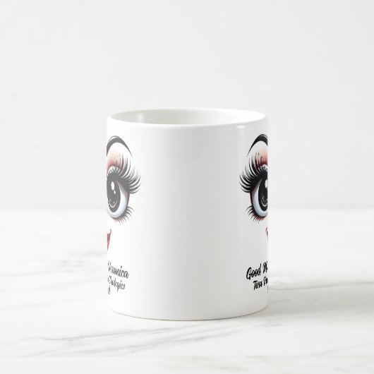 Name Motivation Veronica Fabulous Eyes Funny Face Kaffeetasse (Mittel)