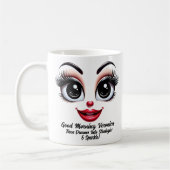 Name Motivation Veronica Fabulous Eyes Funny Face Kaffeetasse (Links)