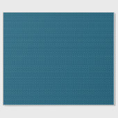 Name Muster Minimal Elegante Blau Geschenkpapier (Flach)