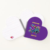 Name Mutter Sohn Skater Purple Heart Notizbuch (Innenseite)