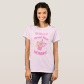 Name-Mutteren-Baby-Mädchen-T - Shirt (Vorne ganz)