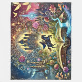 Name, Mythical Horse Rider Castles Adventures Fleecedecke (Vorderseite)