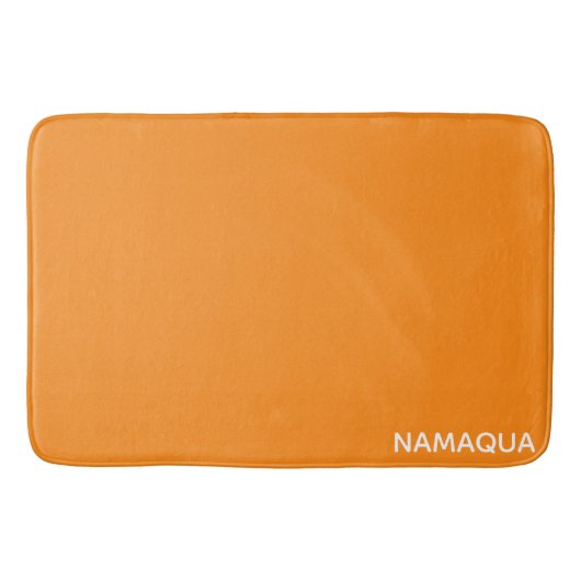 Name Namaqua orange Badematte (Vorderseite)