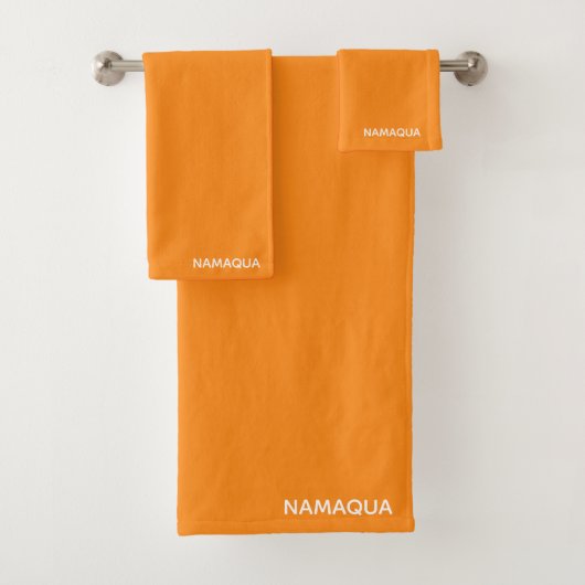 Name Namaqua orange Badhandtuch Set (Insitu)