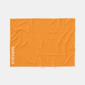 Name Namaqua orange Fleecedecke (Vorderseite (Horizontal))