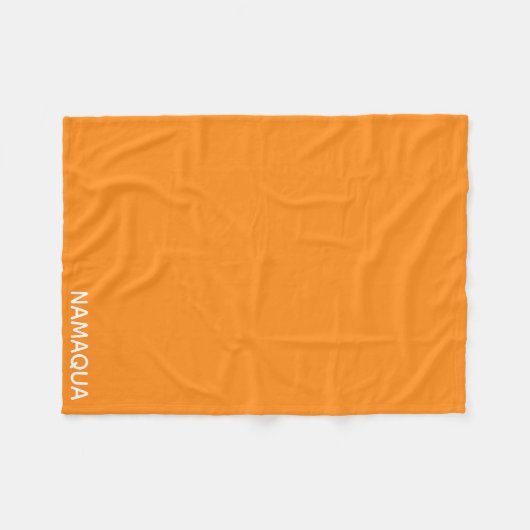 Name Namaqua orange Fleecedecke (Vorderseite (Horizontal))