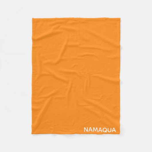 Name Namaqua orange Fleecedecke (Vorderseite)