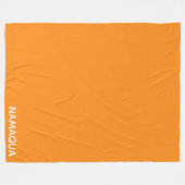 Name Namaqua orange Fleecedecke (Vorderseite (Horizontal))