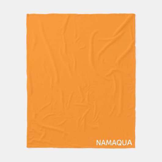 Name Namaqua orange Fleecedecke (Vorderseite)