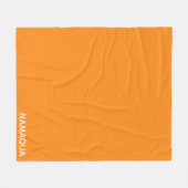 Name Namaqua orange Fleecedecke (Vorderseite (Horizontal))