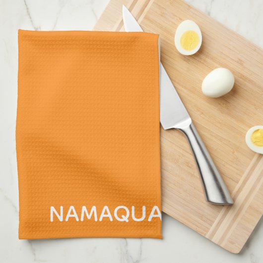 Name Namaqua orange Geschirrtuch (Viertel Falte)