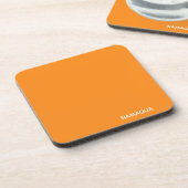 Name Namaqua orange Getränkeuntersetzer (Linke Seite)