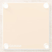 Name Namaqua orange Glasuntersetzer (Rückseite)