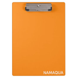 Name Namaqua orange Klemmbrett