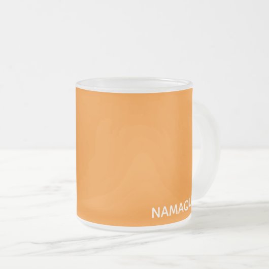 Name Namaqua orange Mattglastasse (VorderseiteRechts)