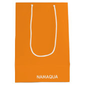 Name Namaqua orange Mittlere Geschenktüte (Rückseite)